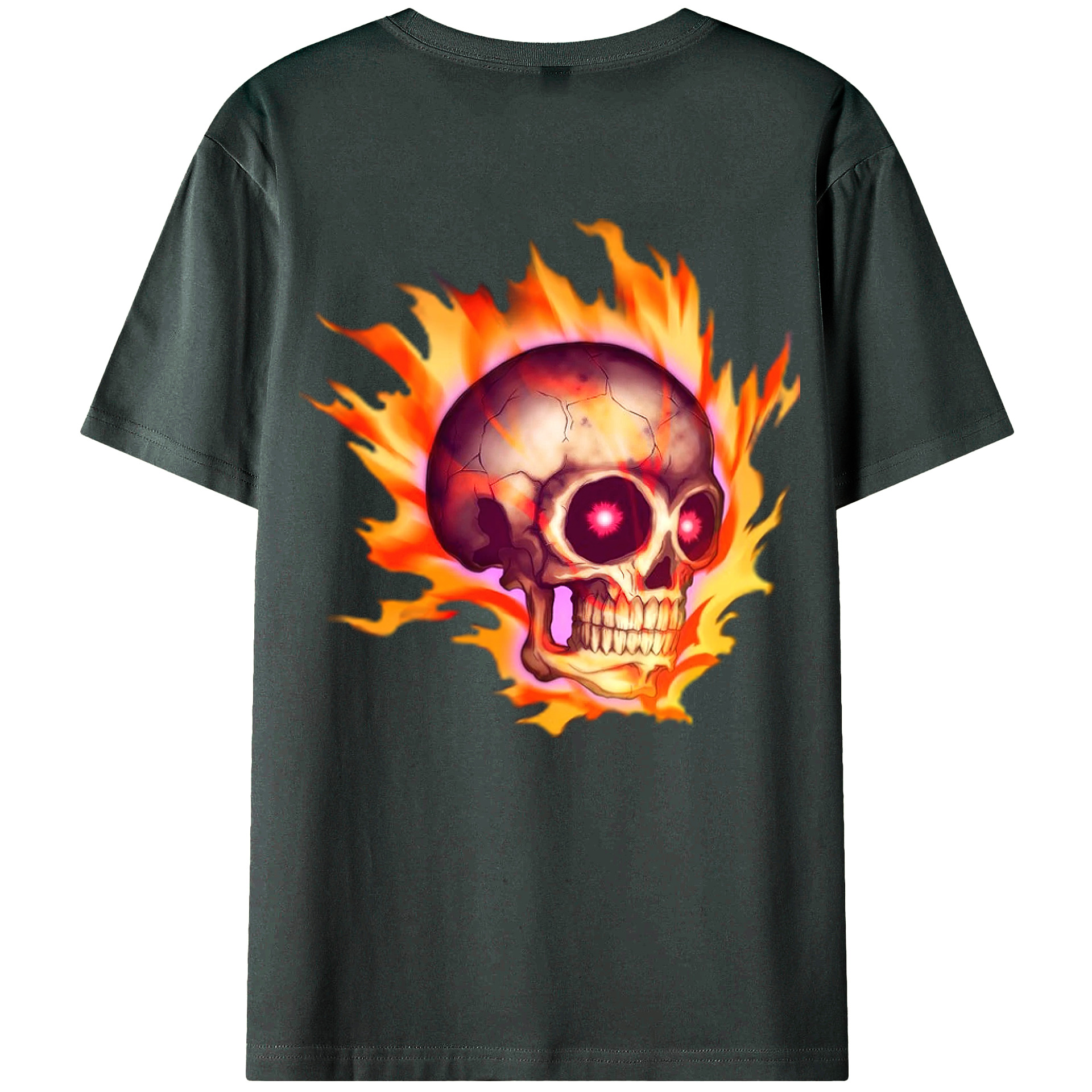 （画像用） 遊☆戯☆王 Yu-Gi-Oh! 綿100％ メンズ半袖Tシャツ（バックプリント） 通気性